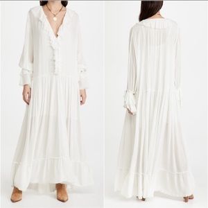 NEW Free People Sweet Darlin Maxi Dress in Ivory